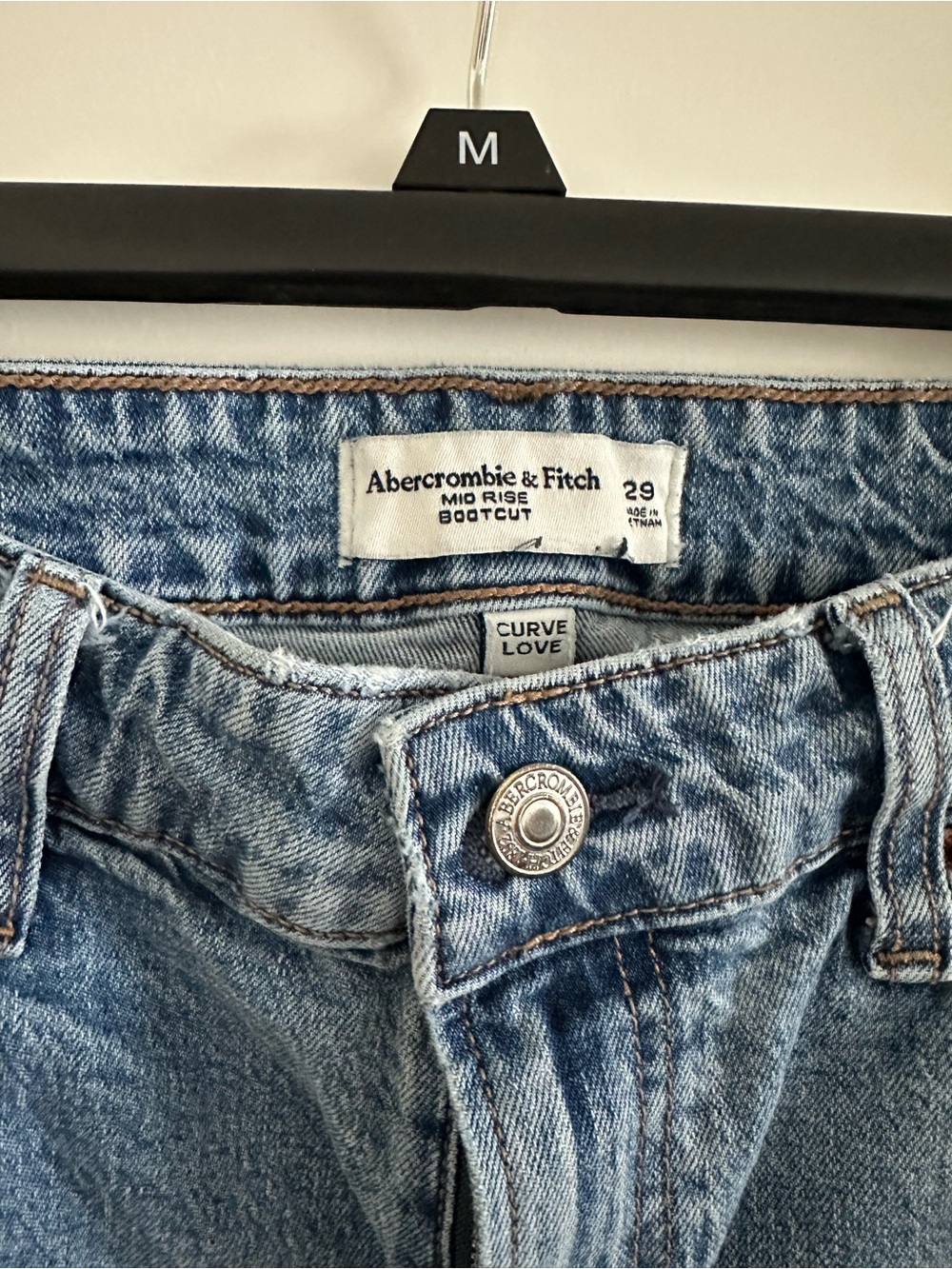 Abercrombie & Fitch Light Blue Flare Jeans curve love